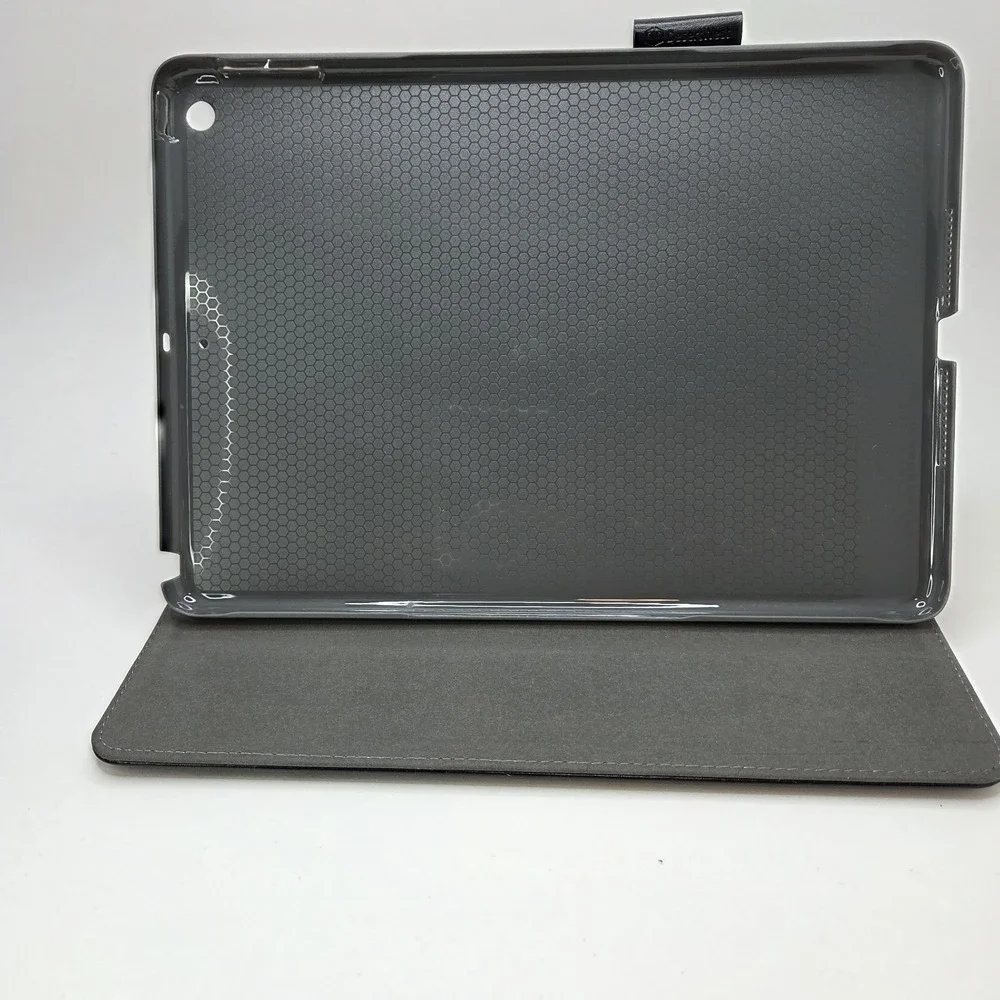 New Desert West Black Leather‎ iPad Flip Case READ DESCRIPTION